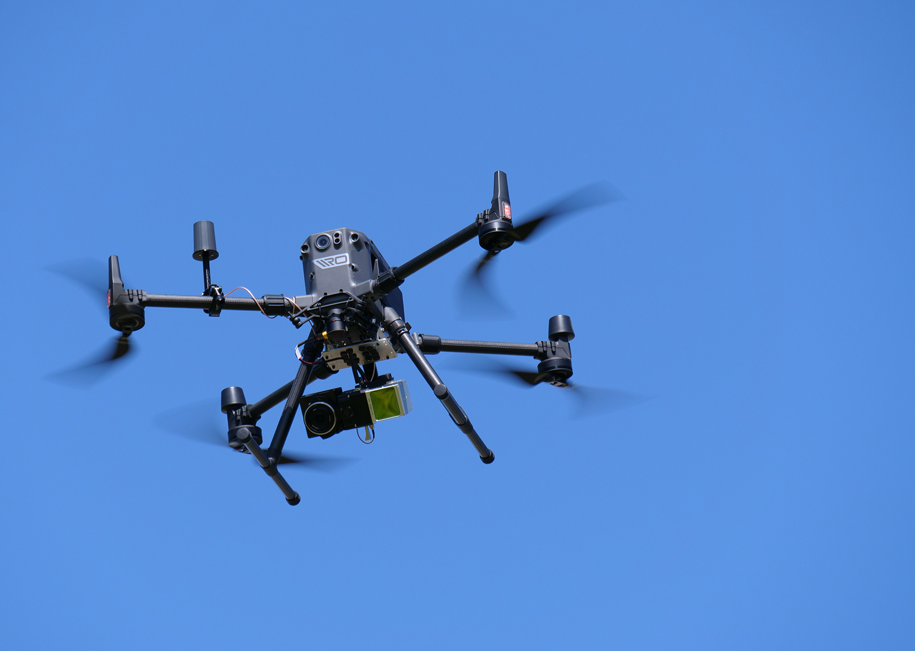 Drone equipped with a LiDAR sensor